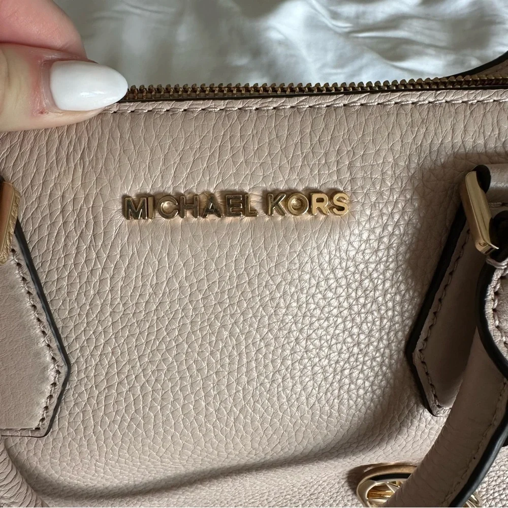 Michael Kors Camille Large Pebbled Leather Satchel